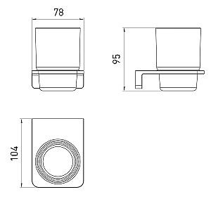 Suport pentru periute de dinti VOLLE Solo (2510.220106)