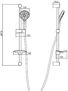 Set de duș IMPRESE 6601103