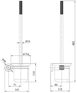Perie de WC IMPRESE Brenta ZMK071901260