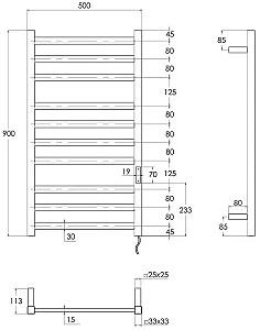 Uscător de prosoape IMPRESE i-Heat IHS509010120