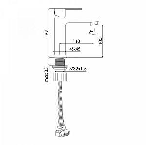 Baterie pentru lavoar IMPRESE Karlov (f03507610AA)