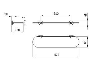 Raft pentru baie VOLLE Ronda (2535.270104)