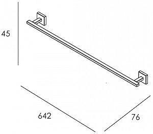 Cuier pentru baie prosoape IMPRESE Bilovec 131255B