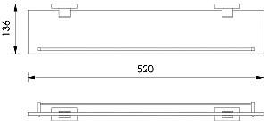 Raft pentru baie IMPRESE Valtice 160320