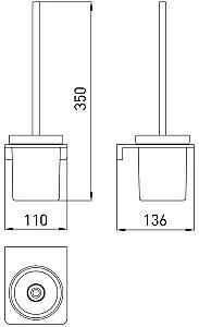 Perie de WC VOLLE Solo (2510.250102)