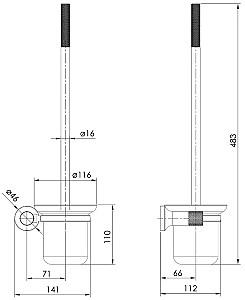 Perie de WC IMPRESE Brenta ZMK081906260