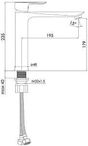 Baterie pentru lavoar IMPRESE f03506406AB