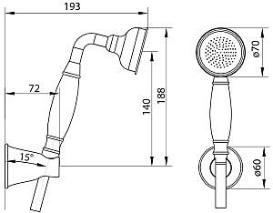 Set de duș IMPRESE Podzima Zrala ZMK02170810
