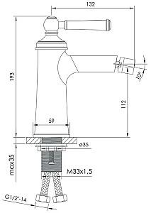 Baterie pentru bideu IMPRESE Hydrant ZMK031806070