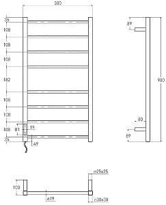 Uscător de prosoape IMPRESE i-Heat IHC509111120