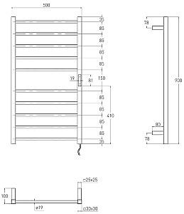 Uscător de prosoape VOLLE Campo (9210.000007)