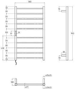 Uscător de prosoape VOLLE Campo (9210.000107)