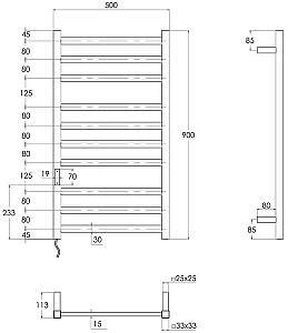 Uscător de prosoape IMPRESE i-Heat IHS509110121