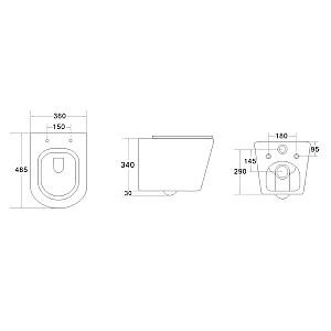 Vas WC IMPRESE JESS i11330MG Gray