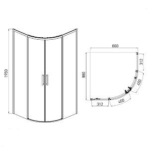 Cabina de dus VOLLE Solo(1010.114502)