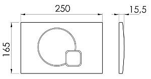 Buton de scurgere IMPRESE i-FRAME i7115PS