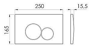 Buton de scurgere IMPRESE i-FRAME i7117PC