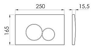 Buton de scurgere IMPRESE i-FRAME i7117PB