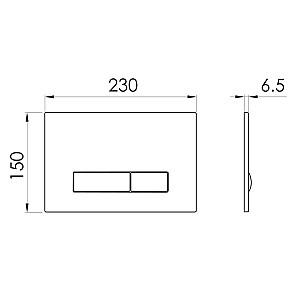 Buton de scurgere IMPRESE i-FRAME i9100OLIpure