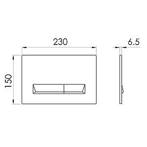 Buton de scurgere IMPRESE i-FRAME i8100