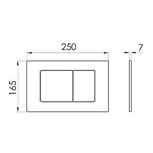 Buton de scurgere IMPRESE i-FRAME i7112SG