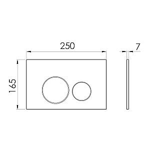 Buton de scurgere IMPRESE i-FRAME i7111SC