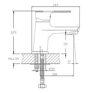 Set de duș IMPRESE kit21081