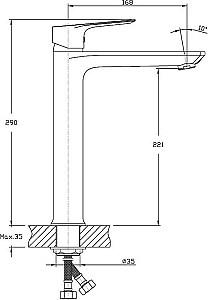 Baterie pentru lavoar IMPRESE Loreta 05350H