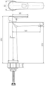 Baterie pentru lavoar VOLLE Solar (1530.010201)