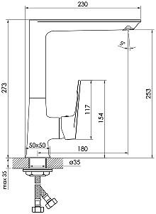 Robinet bucatarie IMPRESE Vite f03407401AA