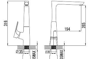 Robinet bucatarie IMPRESE VALTICE 55320