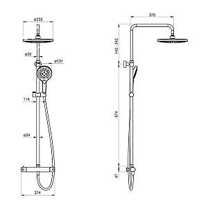 Set de duș IMPRESE T-15260SR