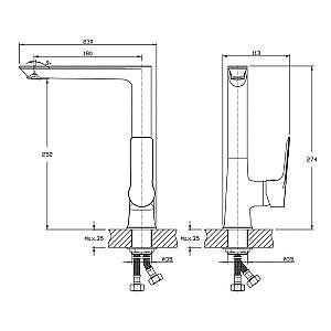 Robinet bucatarie IMPRESE LORETA 55350