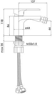 Baterie pentru bideu IMPRESE Aria f03107503AA