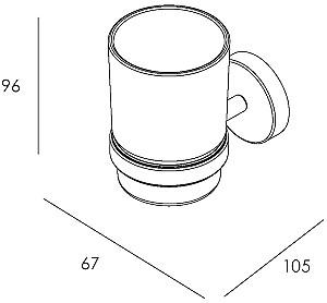 Suport pentru periute de dinti IMPRESE Skala (121275)