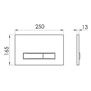 Buton de scurgere IMPRESE i-FRAME i7114PS