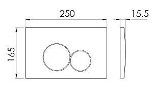 Buton de scurgere IMPRESE i-FRAME i7116PB