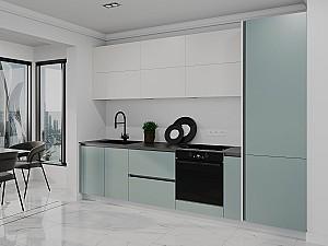 Set mobila bucatarie Bayro Monti Cucine 3 m Light Cream / Relax Green