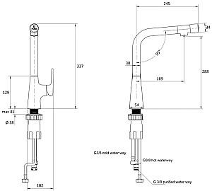 Robinet bucatarie IMPRESE Smart Bio ZMK051901150