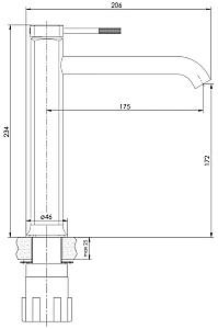 Baterie pentru lavoar IMPRESE Brenta ZMK071901011