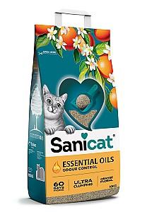 Asternut pentru litiere Sanicat Essential Oils Orange Floral 10 kg