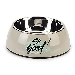 Bol de hrana pentru caini Beeztees SO GOOD Grey (650733)