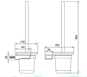 Perie de WC IMPRESE Grafiky ZMK041807260