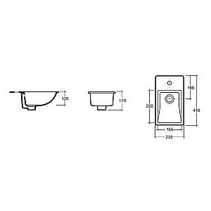 Lavoar baie Keramin Bergamo Nova 40
