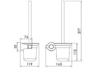 Perie de WC IMPRESE Podzima Zrala ZMK02170826