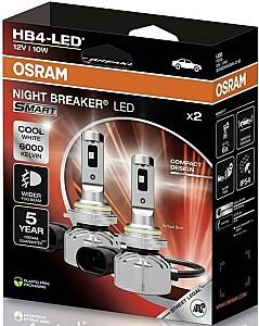 Lampa auto Osram 9006 DWNBSM-2HB 10W 12V P22D LED SMART HB4