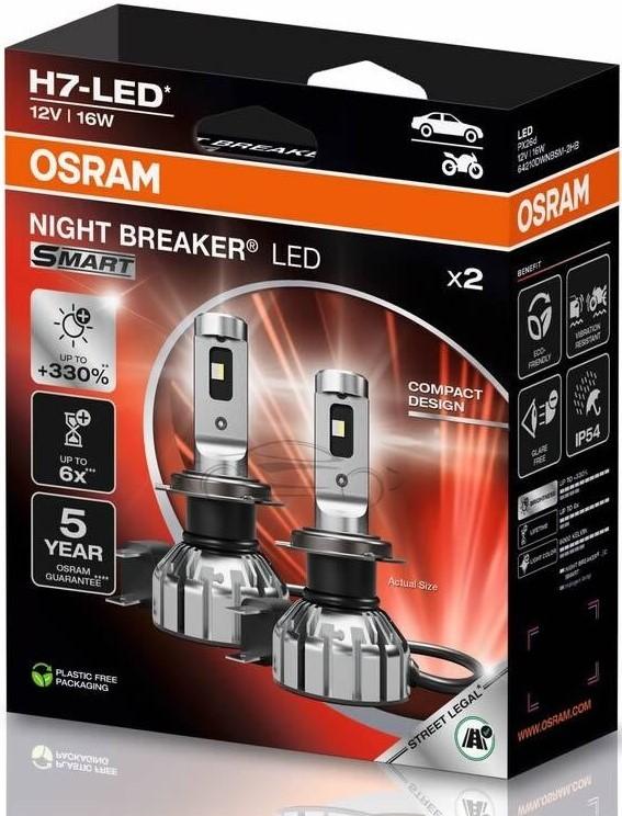 Lampa auto Osram 64210 DWNBSM-2HB 16W 12V PX26D LED SMART H7