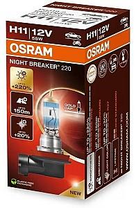 Lampa auto Osram 64211 NB220 +220% 55W 12V PGJ19-2 H11