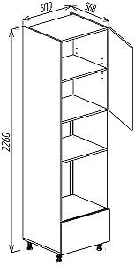 Set mobila bucatarie Bayro Spring 3 m Light Cream / Relax Green