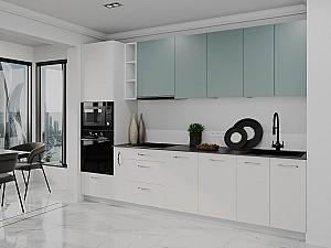 Set mobila bucatarie Bayro Spring 3 m Relax Green / Light Cream